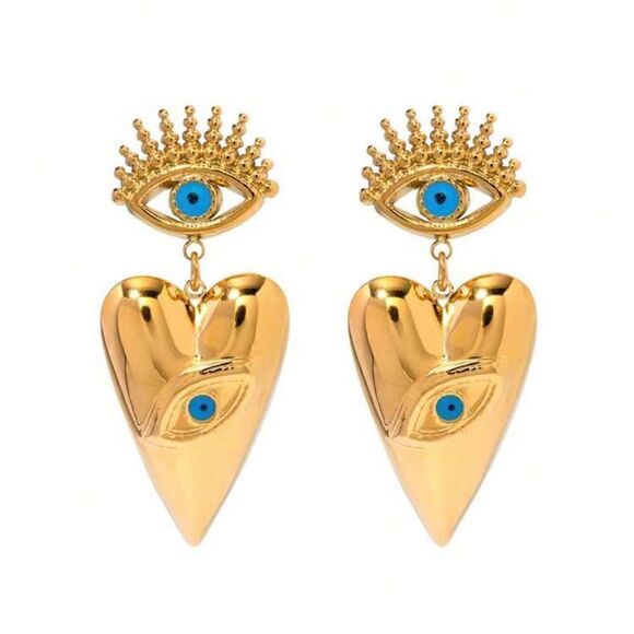 Anthropologie Jewelry - Evil eye dangle earrings M318